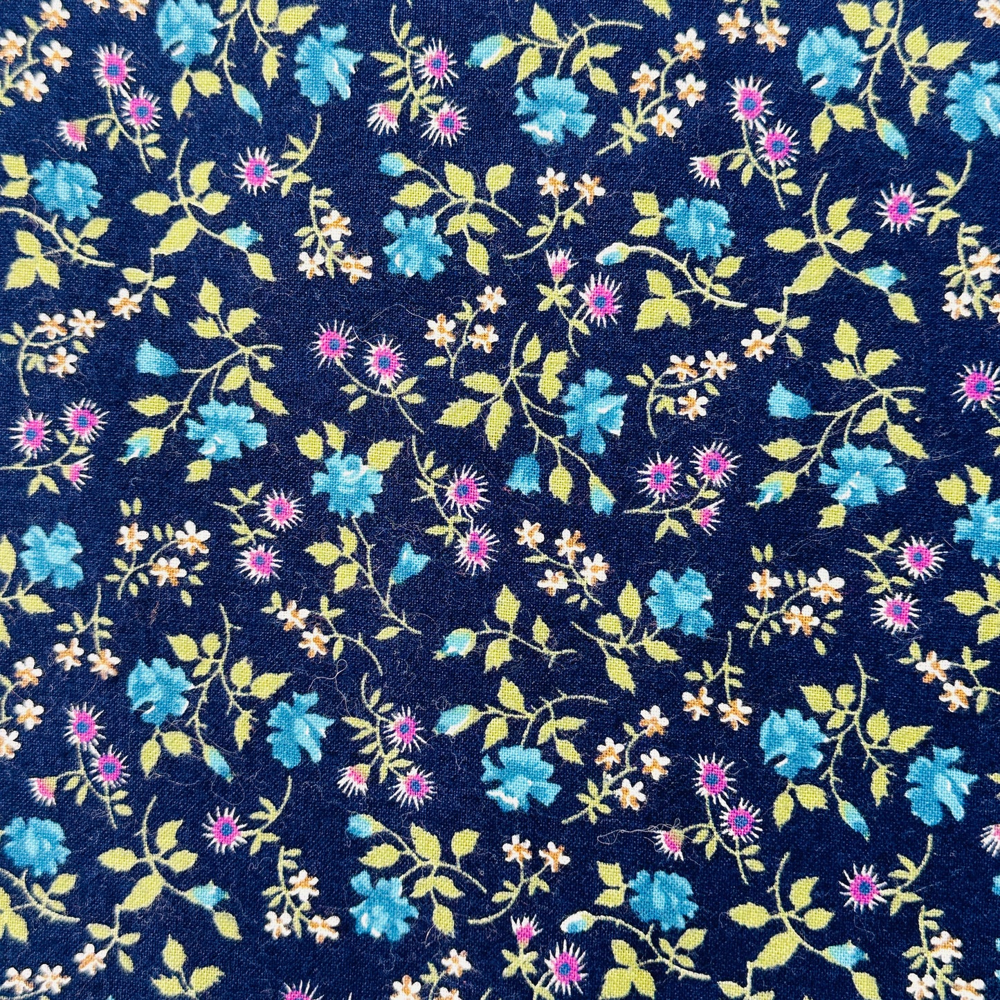 100cms Sweet Vintage Blue Florals