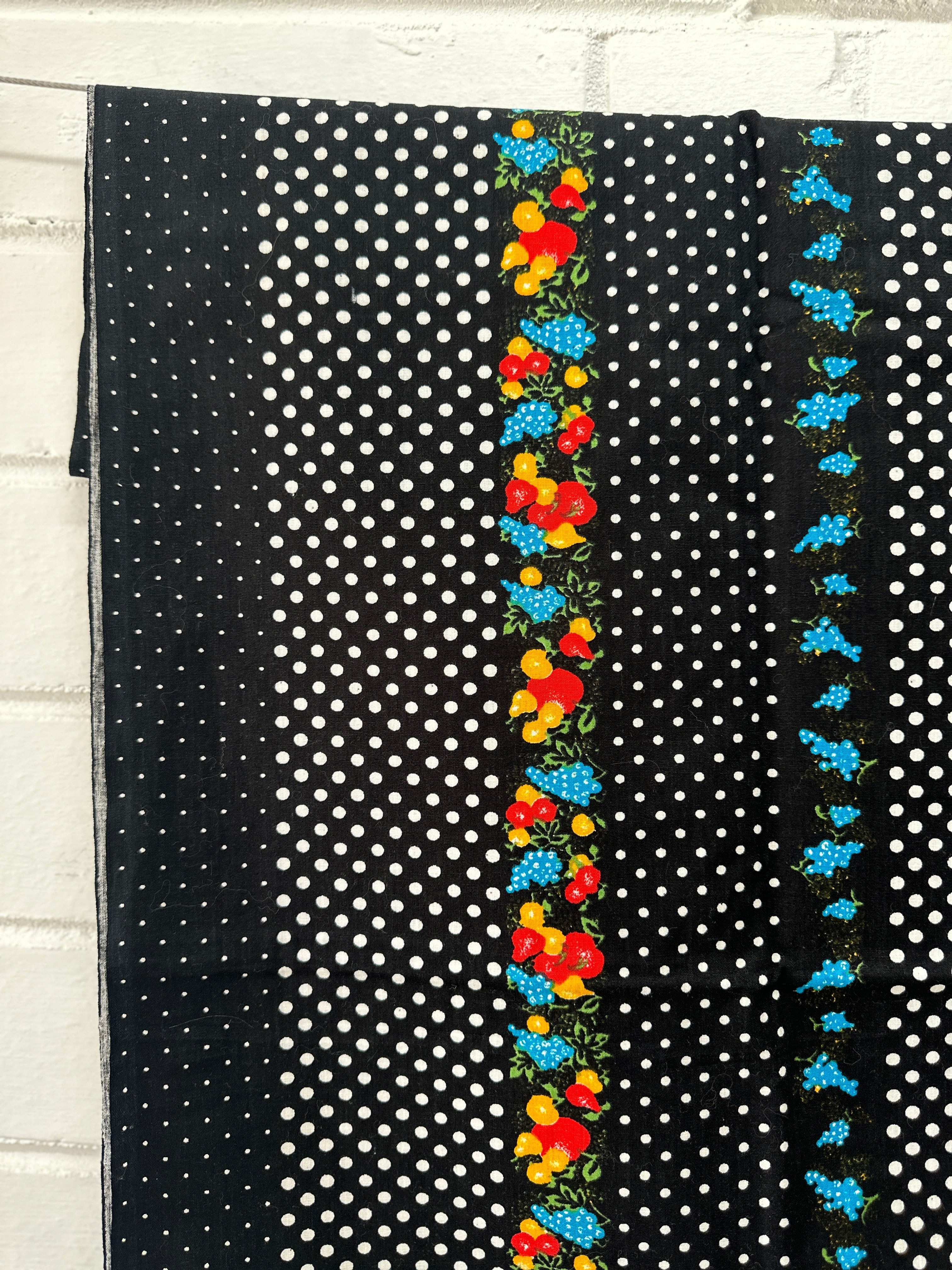 170cms FUN Vintage Black Florals