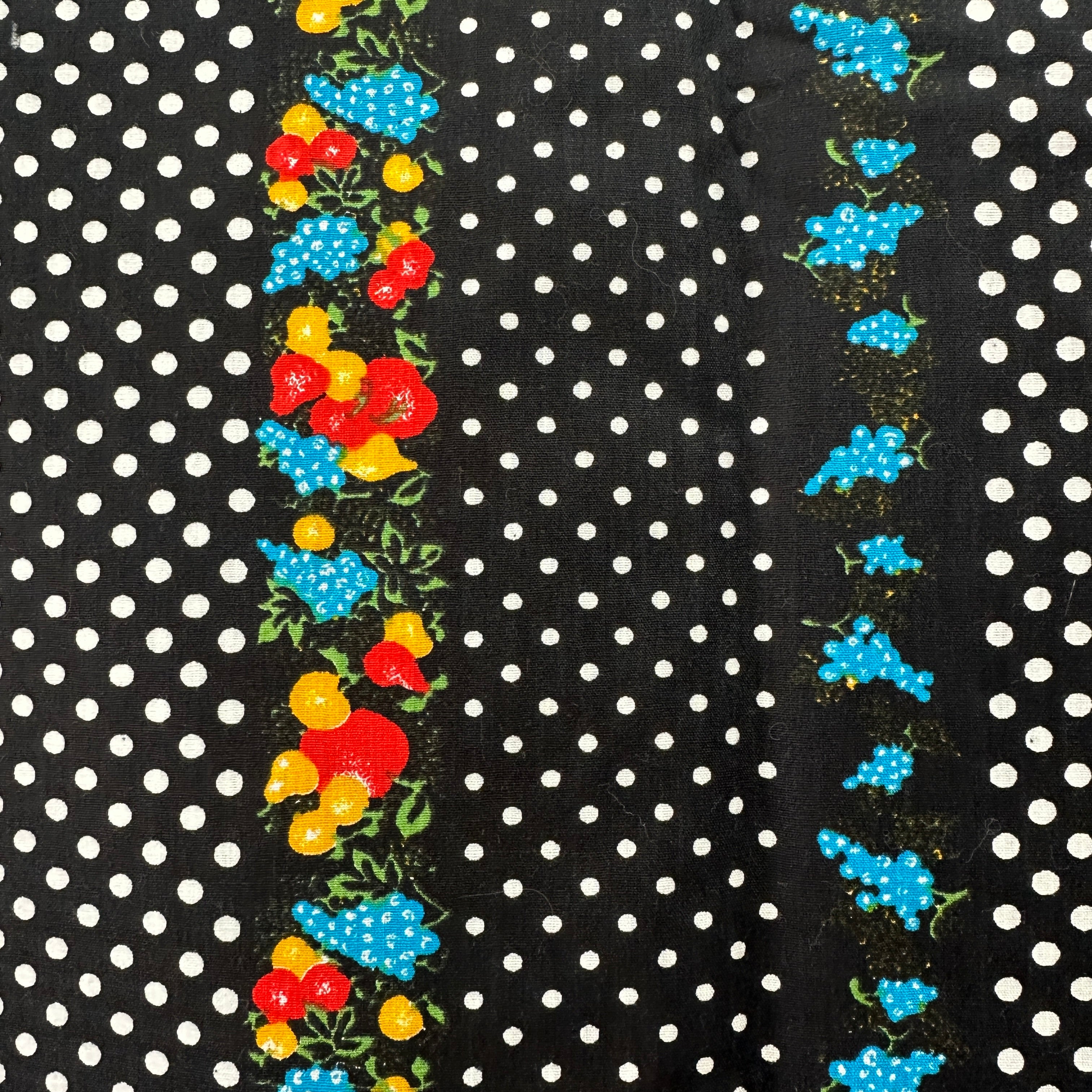 170cms FUN Vintage Black Florals