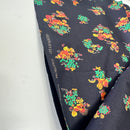 115cms Beautiful Vintage Federated Fabric Black