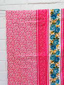 190cms Vintage PINKS Florals Cotton