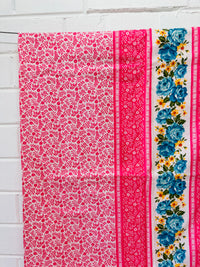 190cms Vintage PINKS Florals Cotton
