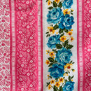 190cms Vintage PINKS Florals Cotton
