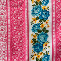 190cms Vintage PINKS Florals Cotton