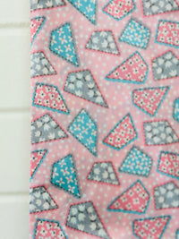 180cms Vintage Fabric Pastel Pink & Blue Floral