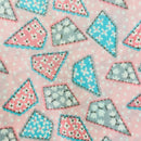 180cms Vintage Fabric Pastel Pink & Blue Floral
