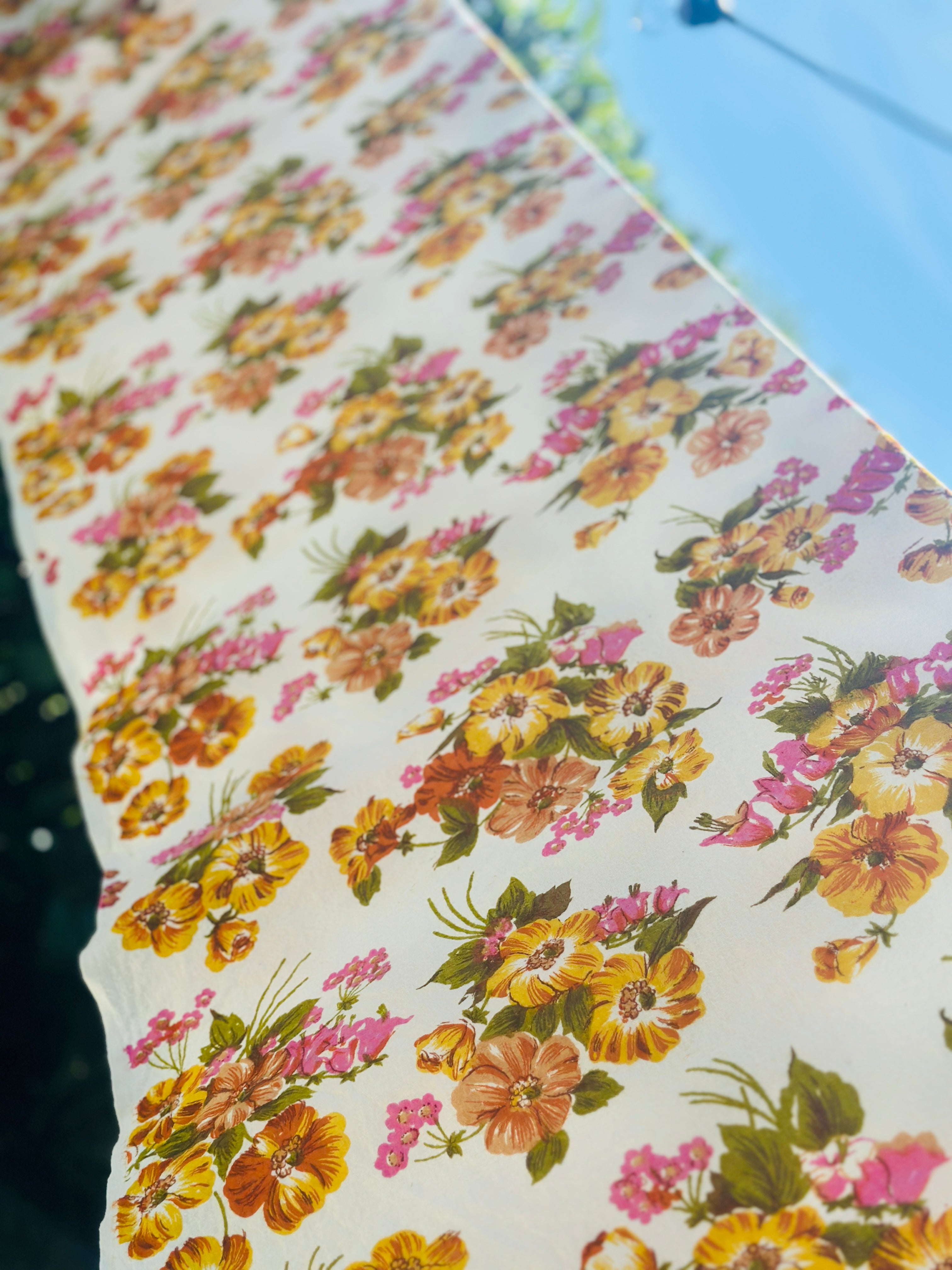 280cms Lochness Exclusive Screen Print FABRIC Vintage IMPERFECT