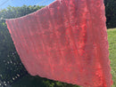 HUGE Handmade Knitted Bedspread Pink WOOL As New