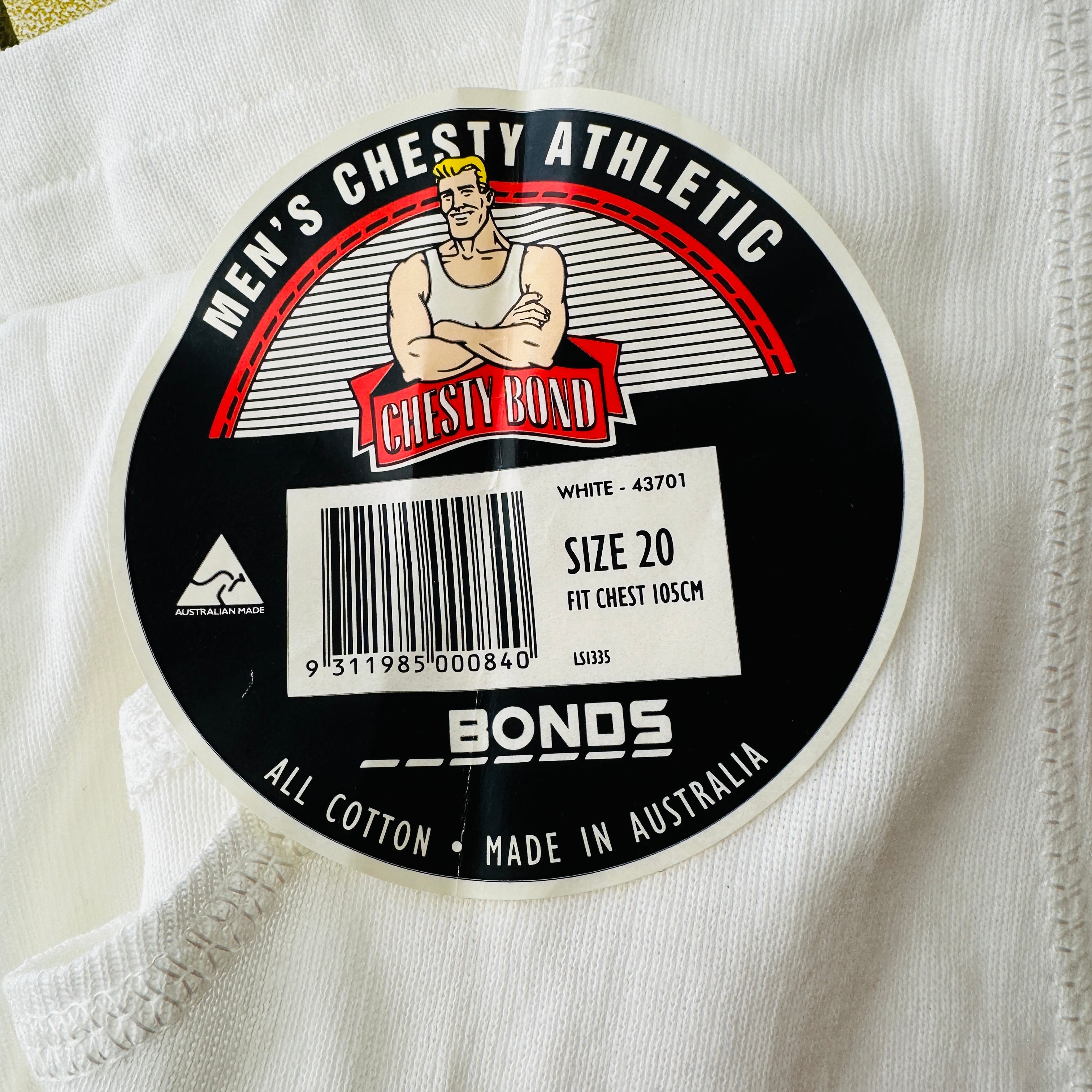 Mens Chesty Athletic BOND White Size 20