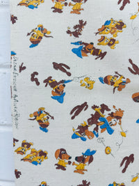 100cms Allan Robison VINTAGE Novelty Fabric Cotton