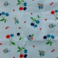 150cms SWEET Vintage Cotton Fabric Blues