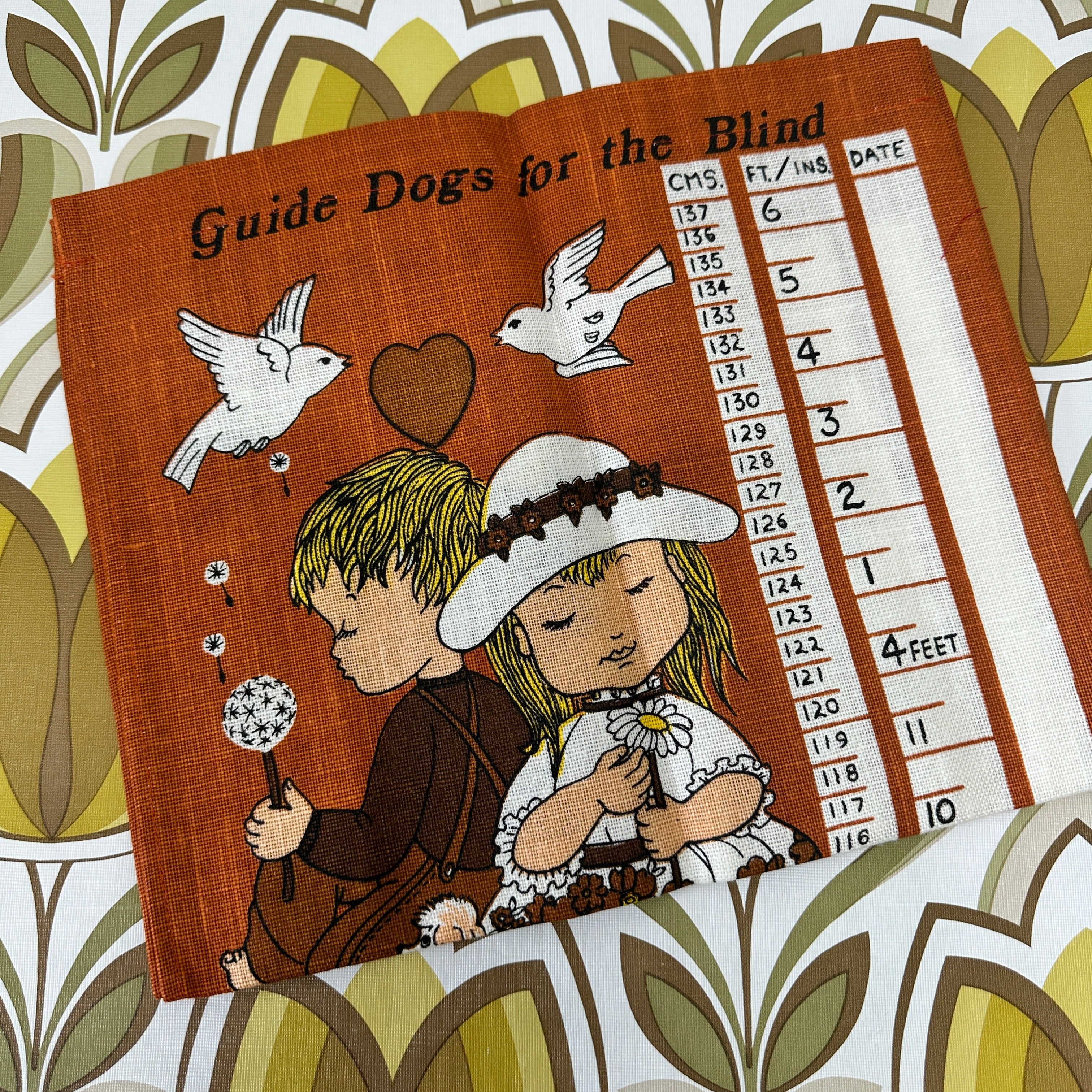 RETRO Unused Guide Dogs Calendar WALL Hanging