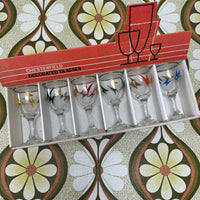 Chesterfield Decorated Glasses BOXED Vintage Retro