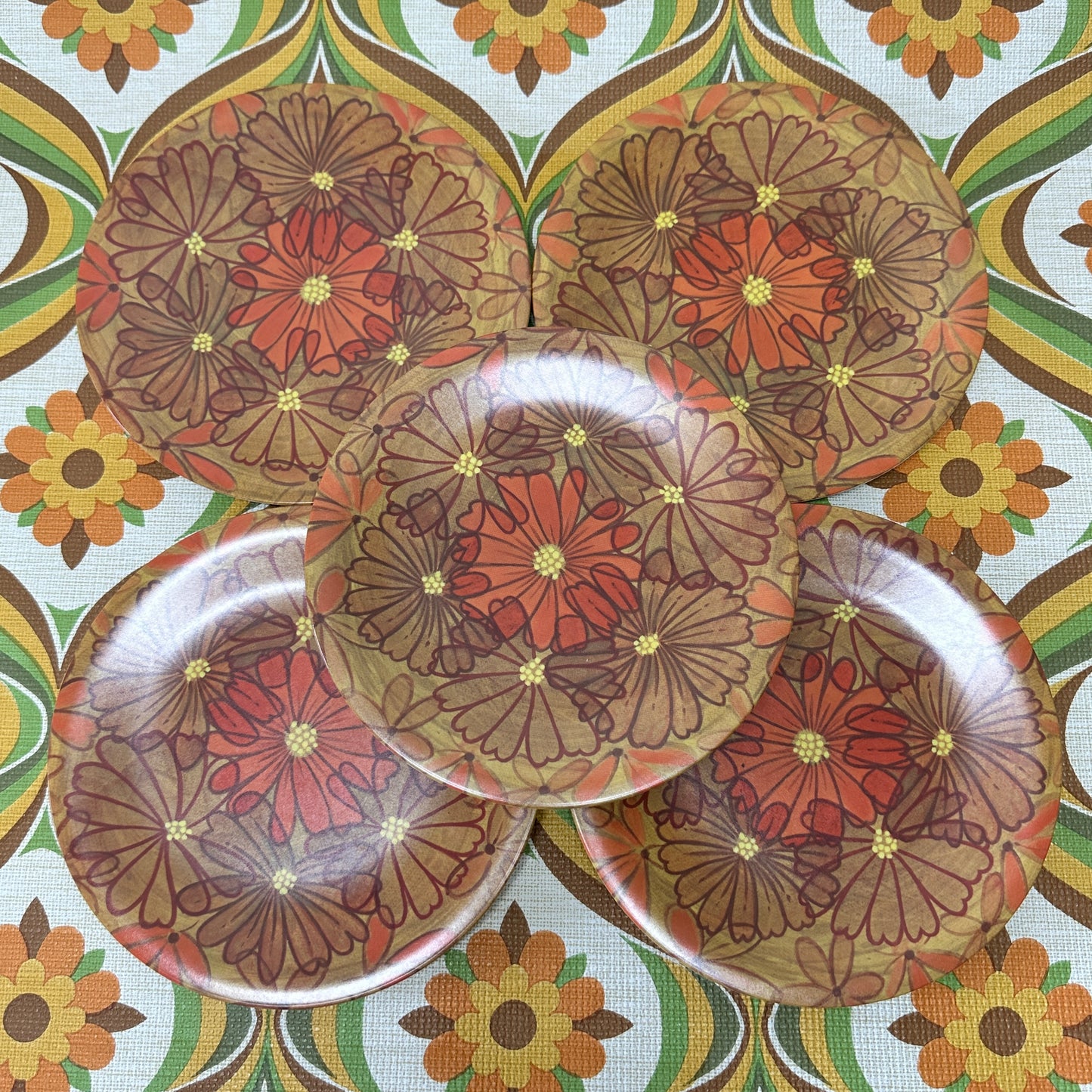 RETRO Vintage BESSEMMER Plates x 5