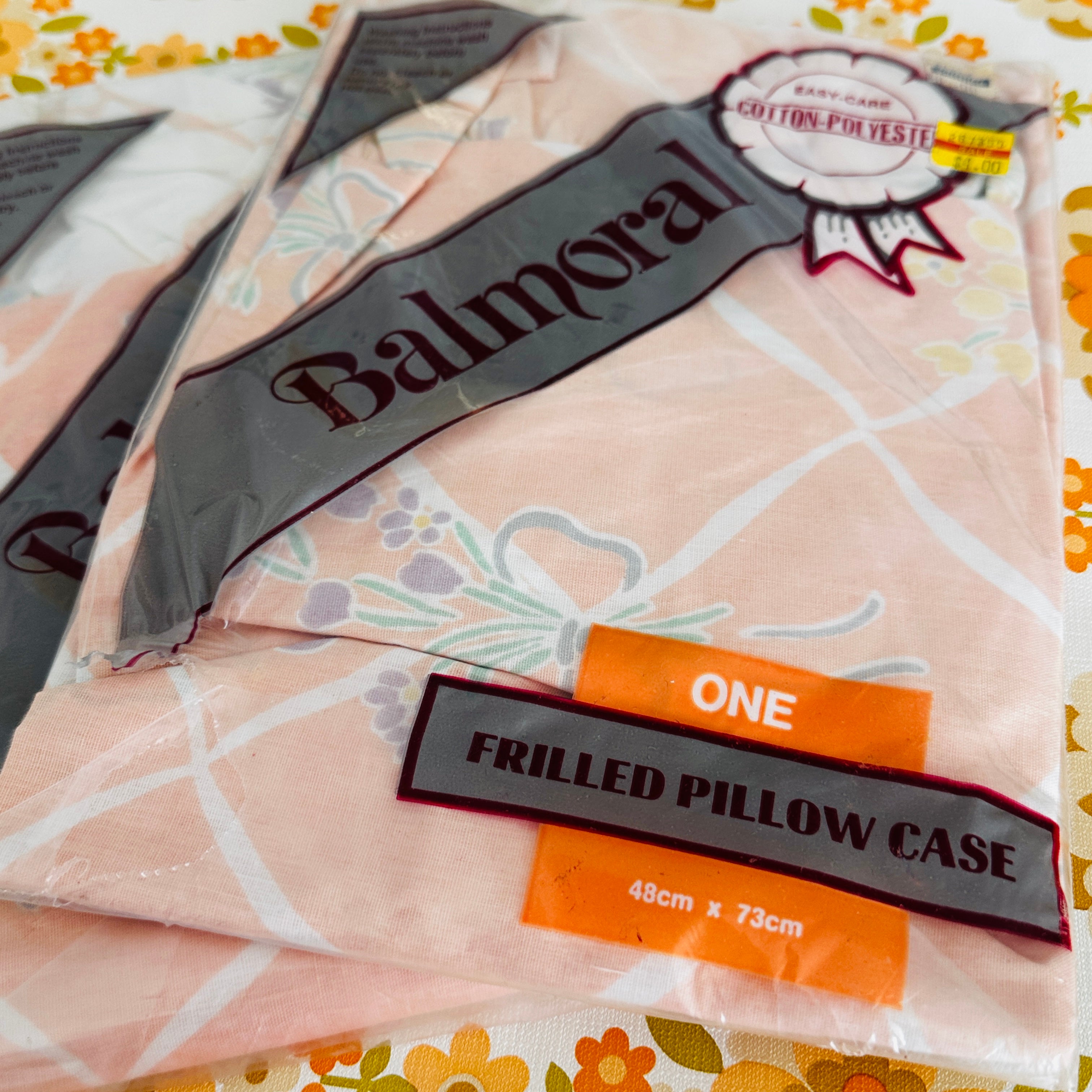 Balmoral Vintage PAIR Pillow Cases Ruffled