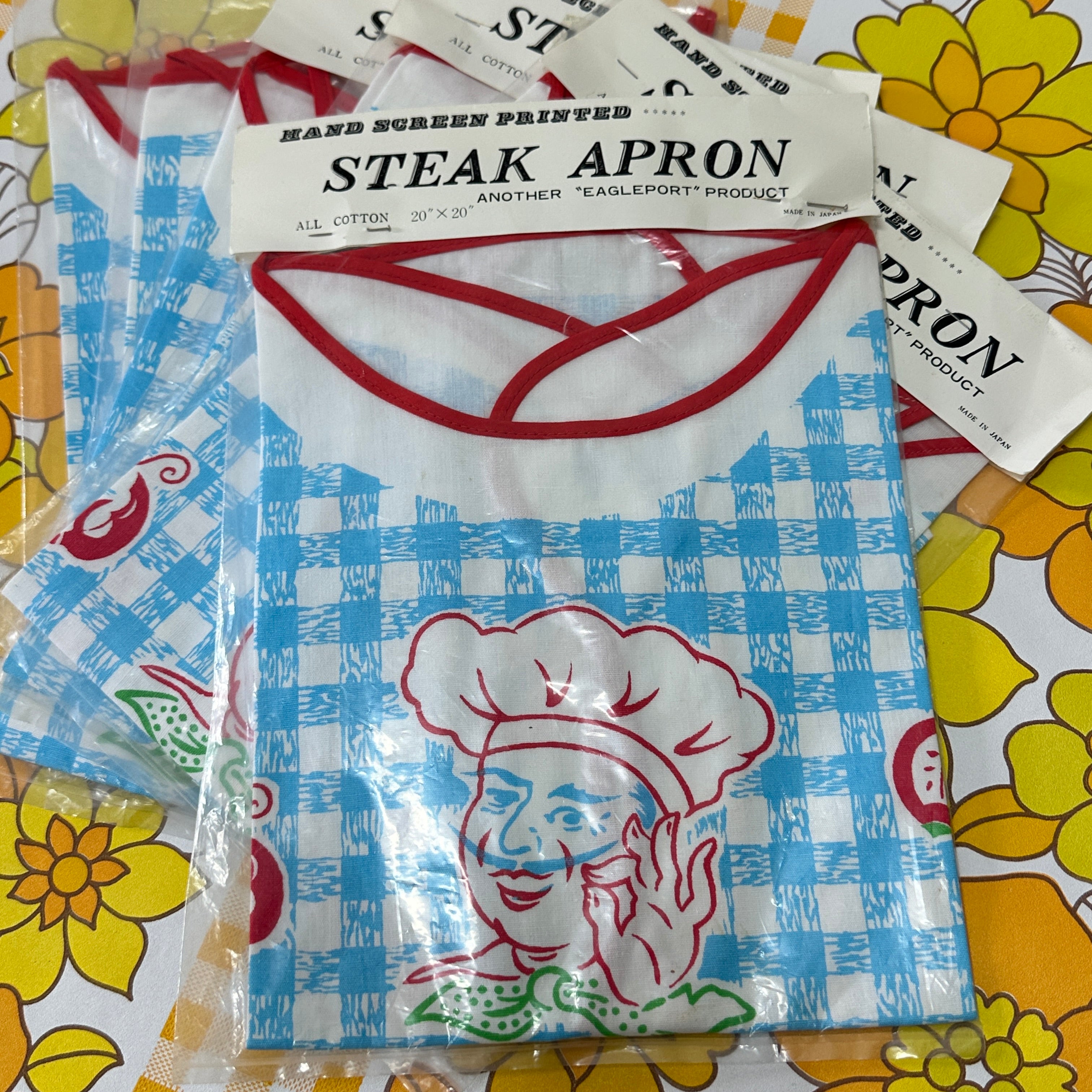 Vintage Apron 60s 60s Vintage】Old Apron Chicago Today