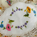 Bulk Lot of Vintage Linen Embroidered Doilies