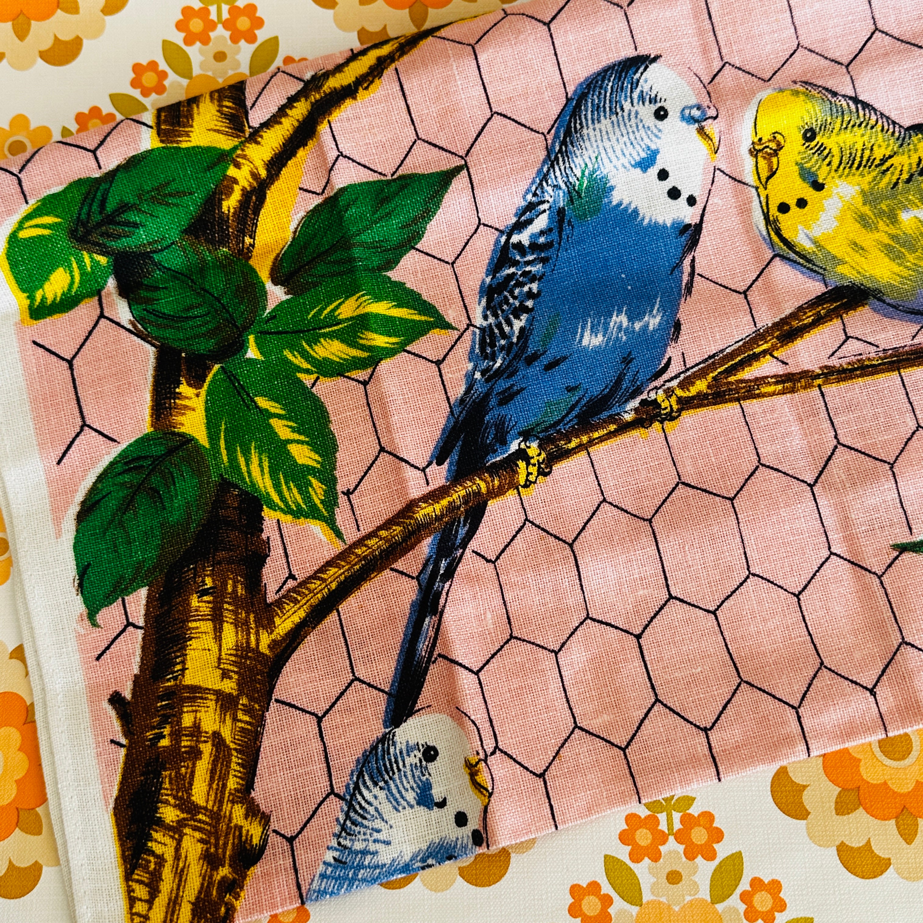 ULSTER Vintage Bird Tea Towel Linen