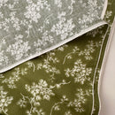 550cms Green Floral Cotton Fabric CRAFT Modern