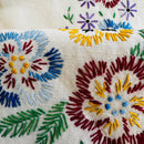Vintage Handmade Embroidered Tablecloth Linen