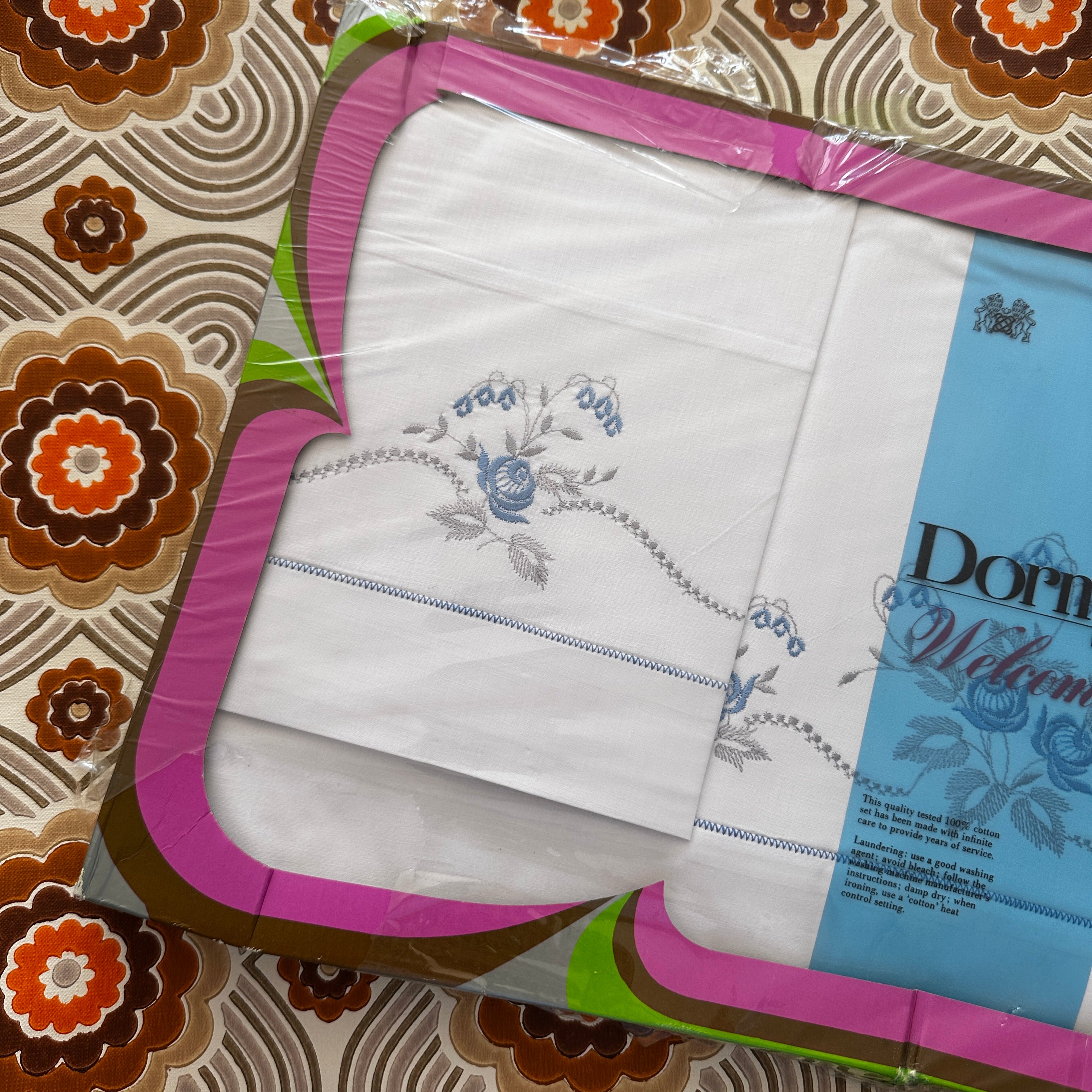 Retro Dorma Cotton Sheet Set