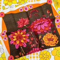 PINKS Floral Linen Unused BEAUTIFUL