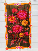 PINKS Floral Linen Unused BEAUTIFUL