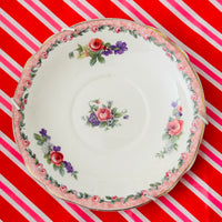 Staffordshire WALL Plate Display Vintage Floral
