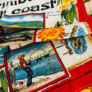 UNUSED Merimbula South Coast LINEN Tea Towel