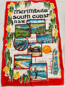 UNUSED Merimbula South Coast LINEN Tea Towel