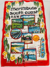 UNUSED Merimbula South Coast LINEN Tea Towel