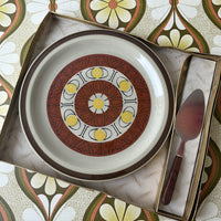 Large TOPAZ Stoneware Plate VINTAGE Japan