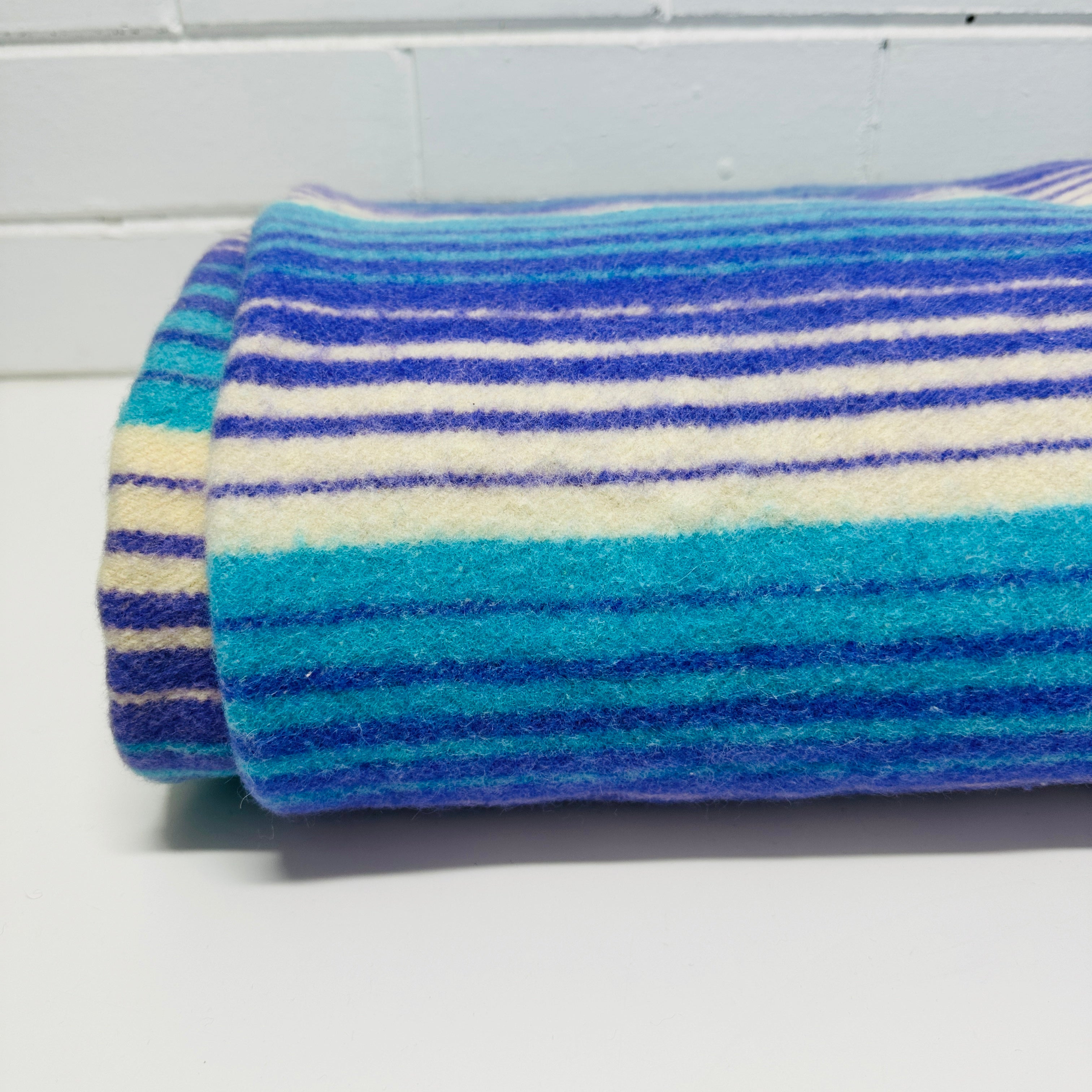 AS NEW Wool Blanket Vintage WARRNAMBOOL Striped