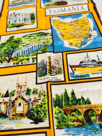 UNUSED Pure LINEN Tasmania Tea Towel