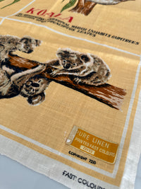 UNUSED Pure LINEN Cowes Phillip Island Tea Towel