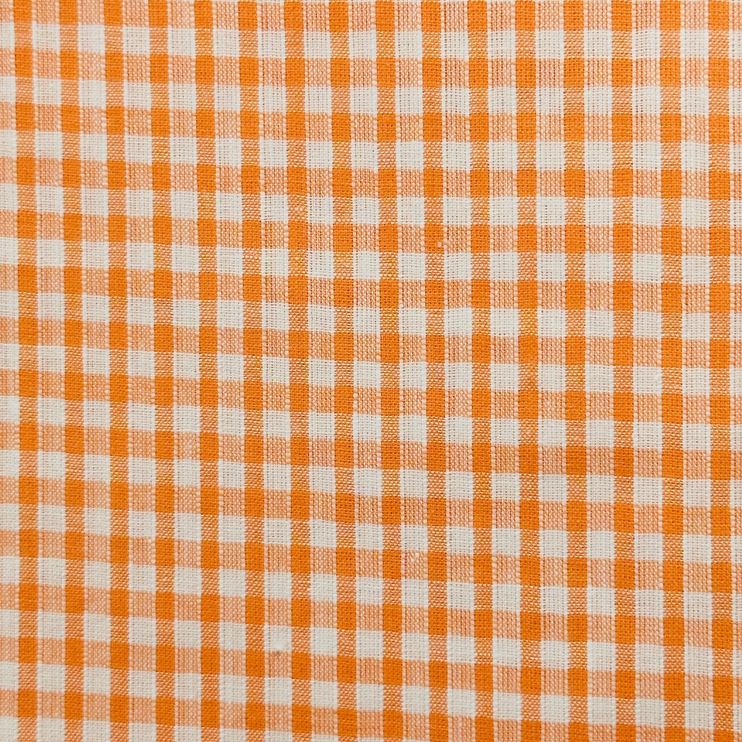 240cms Marked JAPAN Vintage Apricot Gingham COTTON