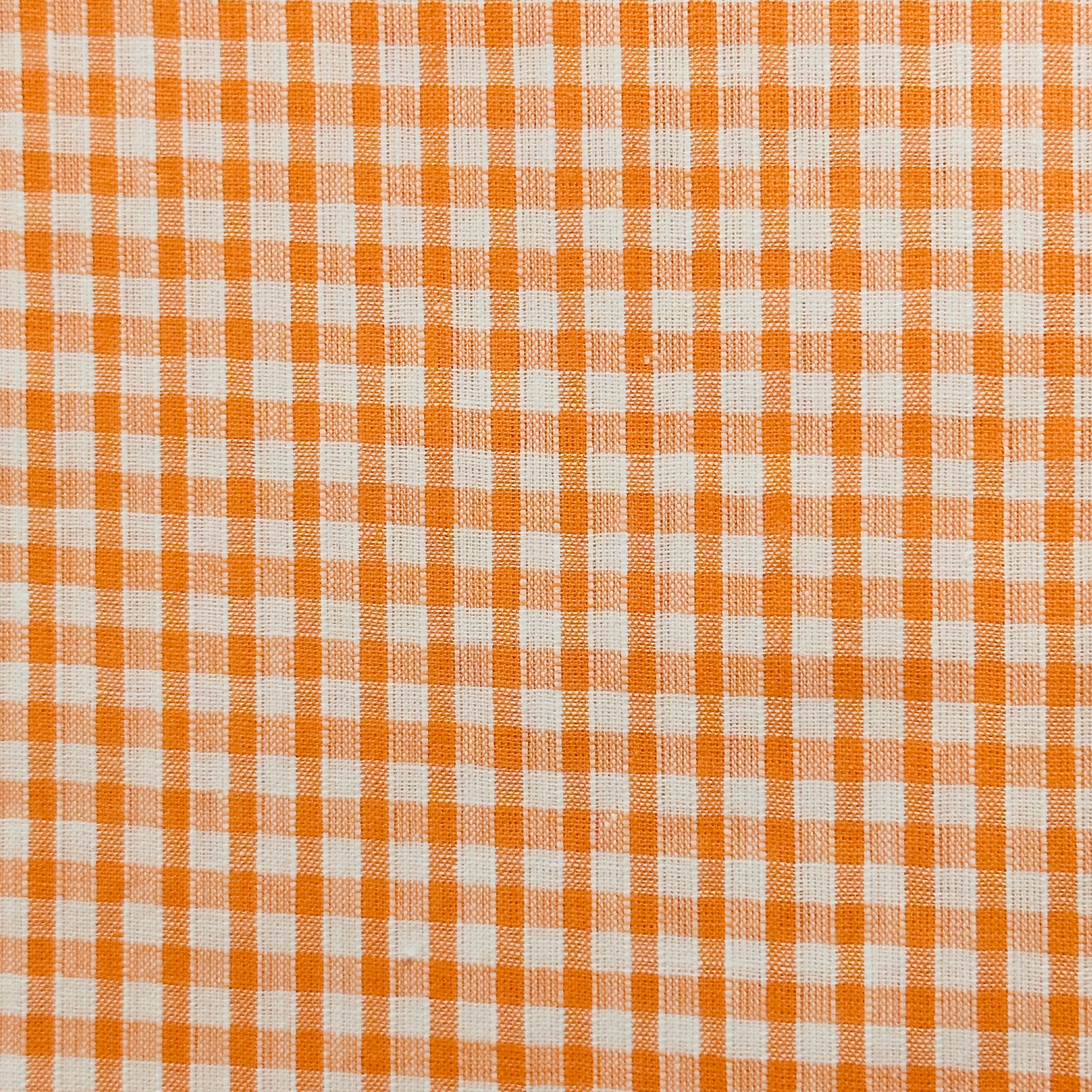240cms Marked JAPAN Vintage Apricot Gingham COTTON