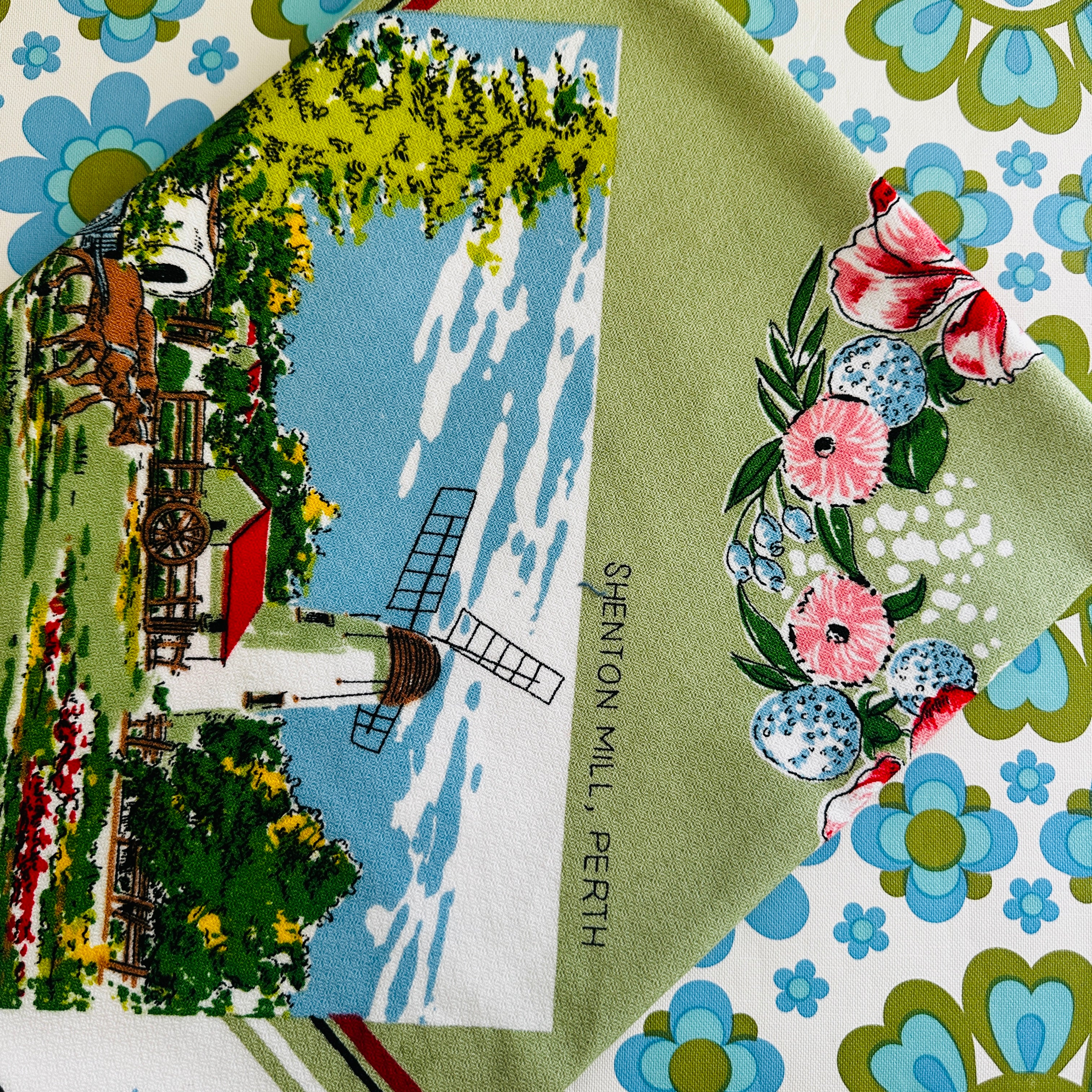 Vintage Tablecloth PERTH Cotton