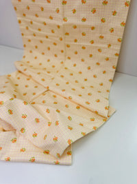 200cms Vintage Brushed Cotton Fabric APRICOT