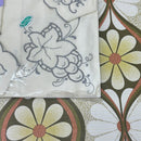EMBROIDERED Table Set Tablecloth VINTAGE
