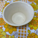 Diana Pottery Ovenware Yellow Polka Dot Bowl