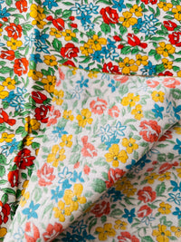 156cms FABULOUS Vintage Floral Fabric Cotton