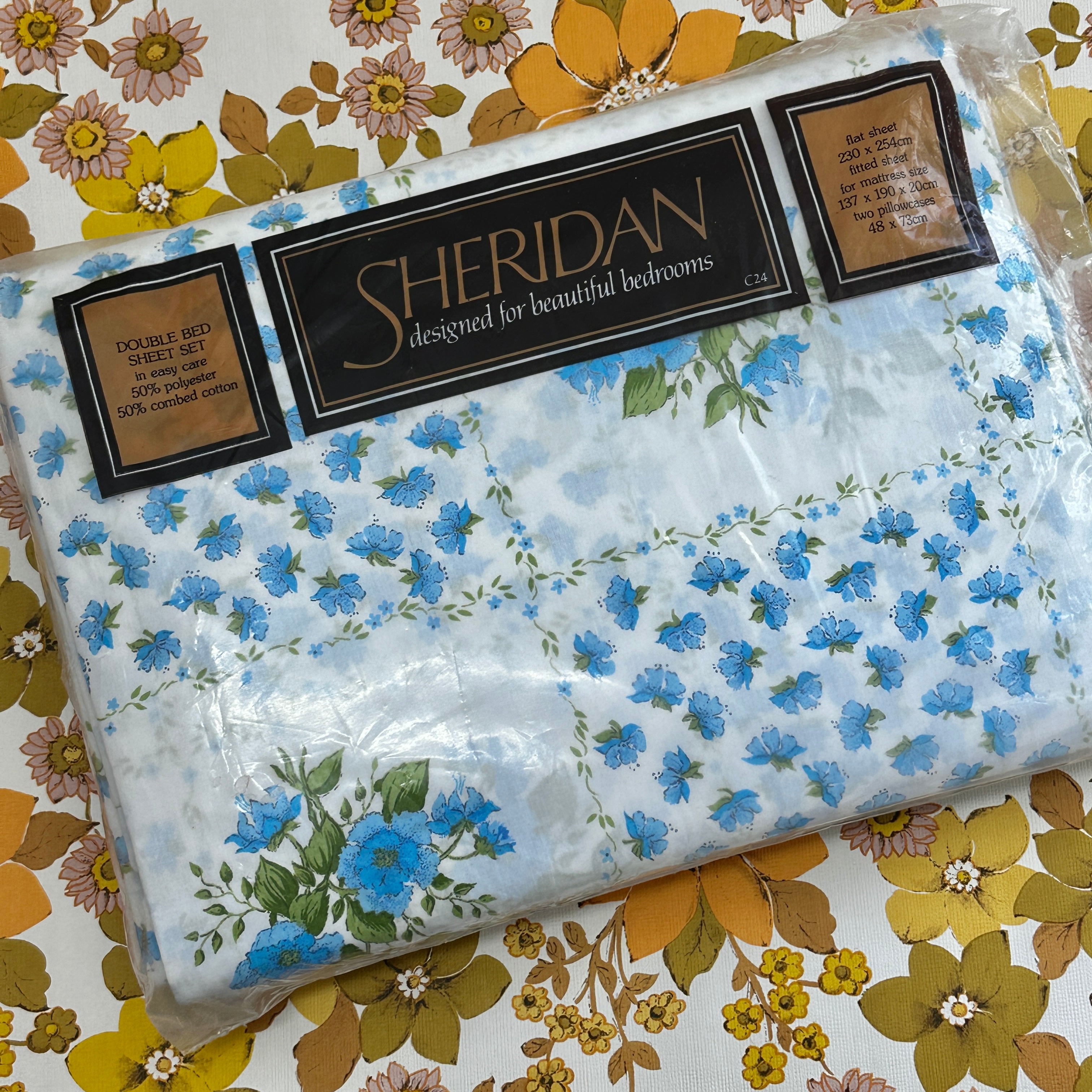 Vintage Bedsheets SHERIDAN Double