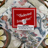 One Pair Vintage Pillow Cases