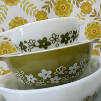 Full Set Pyrex Cinderella Mixing Bowls Spring Blossom