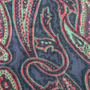 220cms Vintage BLUE Paisley Cotton FABRIC