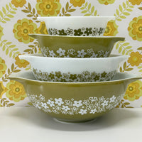 Full Set Pyrex Cinderella Mixing Bowls Spring Blossom