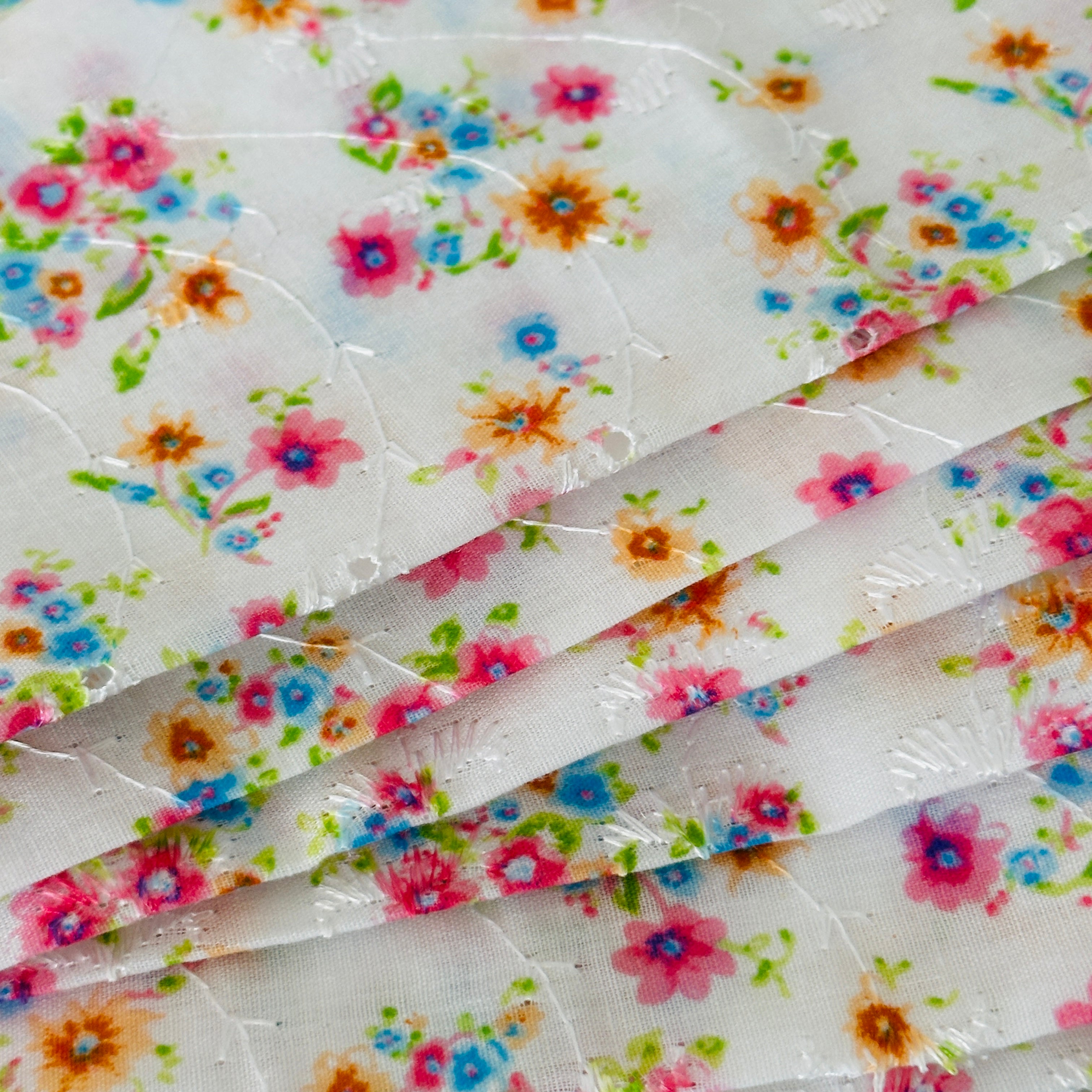 150cms Gorgeous Cotton Fabric Embroidery Sourced in Spain