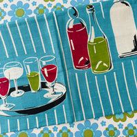 Pure Linen Party Spirit VINTAGE Tea Towel