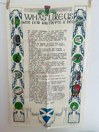 UNUSED Vintage Tea Towel Whas Like Us  Linen